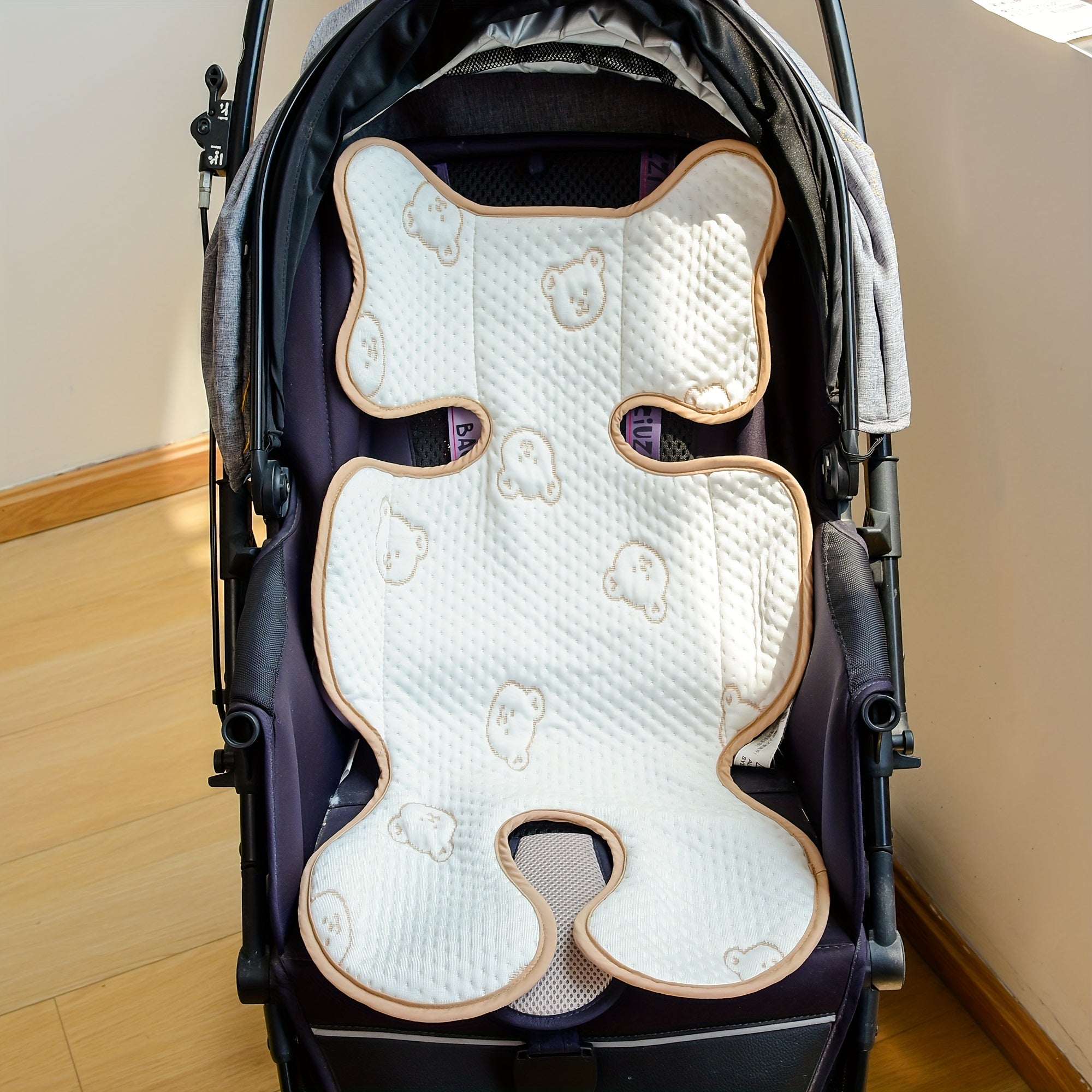 Breathable Printed Bear Stroller Mat for Baby Stroller