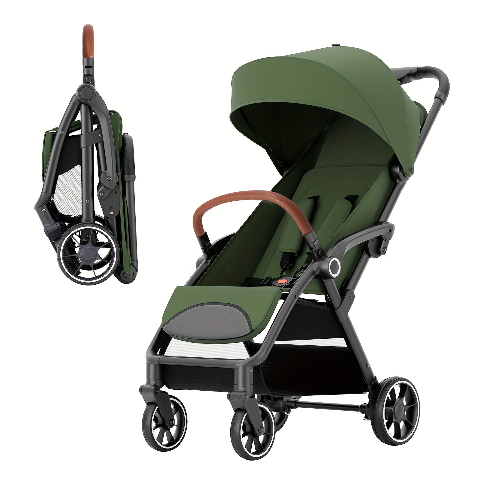 Wedyvko Folding Baby Stroller Travel System Toddler Stroller W\u002FReversible Stroller