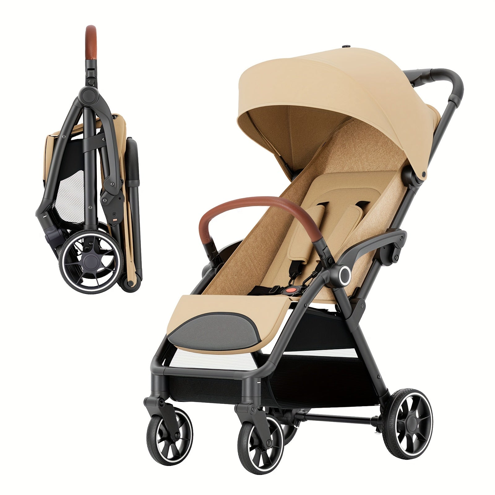 Wedyvko Folding Baby Stroller Travel System Toddler Stroller W\u002FReversible Stroller