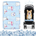 Nuanchu Dog Stroller Cooling Mat Outdoor Pet Cooling Mat 11. 81 X 19. 69 Inch Washable Summer Cat Sleeping Blanket for Small Medium Pet Stroller Colorful Bear