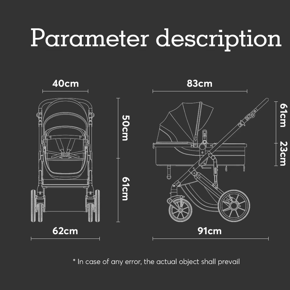 The Baby Stroller Can Be Folded with One Button and Is Super Portable, with Shock-absorbing Wheels Suitable for Various Road Conditions. It Is Very Convenient to Take It Home and Go Out with Your Baby.