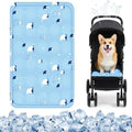 Portable Outdoor Pet Cooling & Mat Suitable for Small\u002FMedium Dogs & Cats - Washable Gel Cooling Pad, PVC Chewproof Bed for Travel, Crate, Stroller, \u002FOutdoor Use