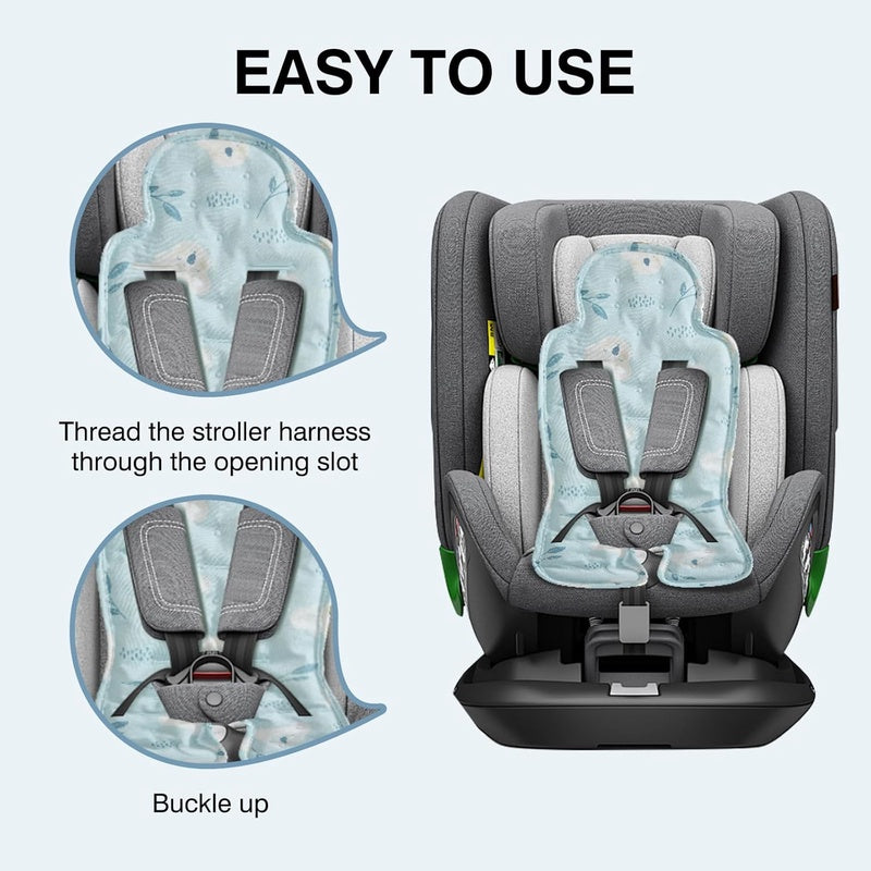 Cooling Pad for Stroller, Double - Sided Available Car Seat Cooler Pad for Babies, Breathable and Cooler, Gel Car Seat Cooler Pad for Baby Chair, Stroller, Child Safety Seat Dinosaur Koala