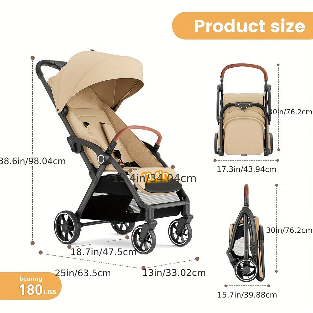 Wedyvko Folding Baby Stroller Travel System Toddler Stroller W\u002FReversible Stroller