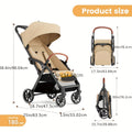 Wedyvko Folding Baby Stroller Travel System Toddler Stroller W\u002FReversible Stroller