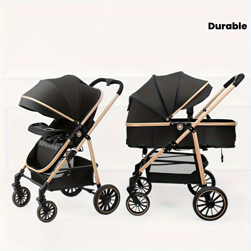 Lightweight Travel Baby Stroller - Quick Folding Design, Adjustable Backrest, Durable Fabric, Compact And Easy to Transport.