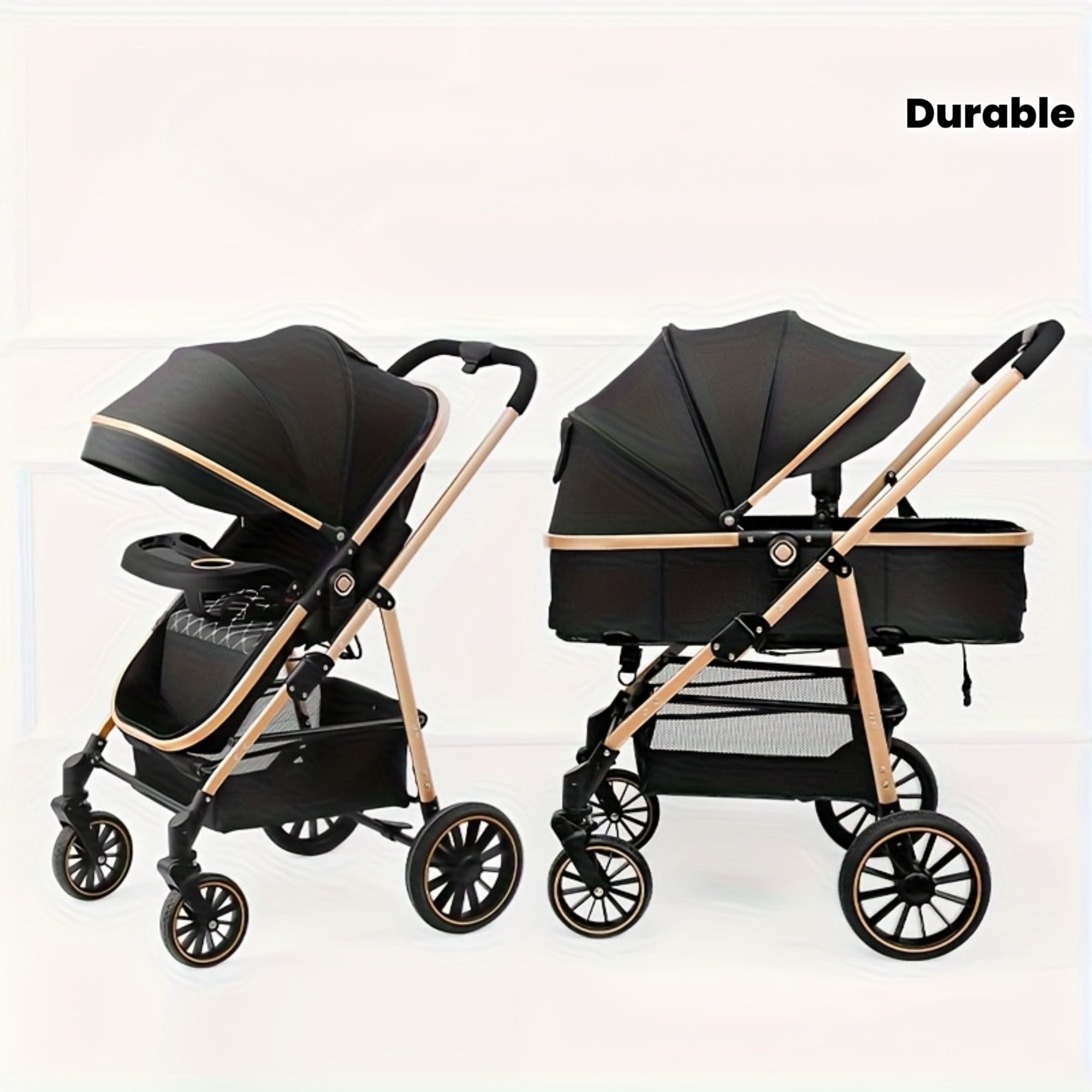 Lightweight Travel Baby Stroller - Quick Folding Design, Adjustable Backrest, Durable Fabric, Compact And Easy to Transport.