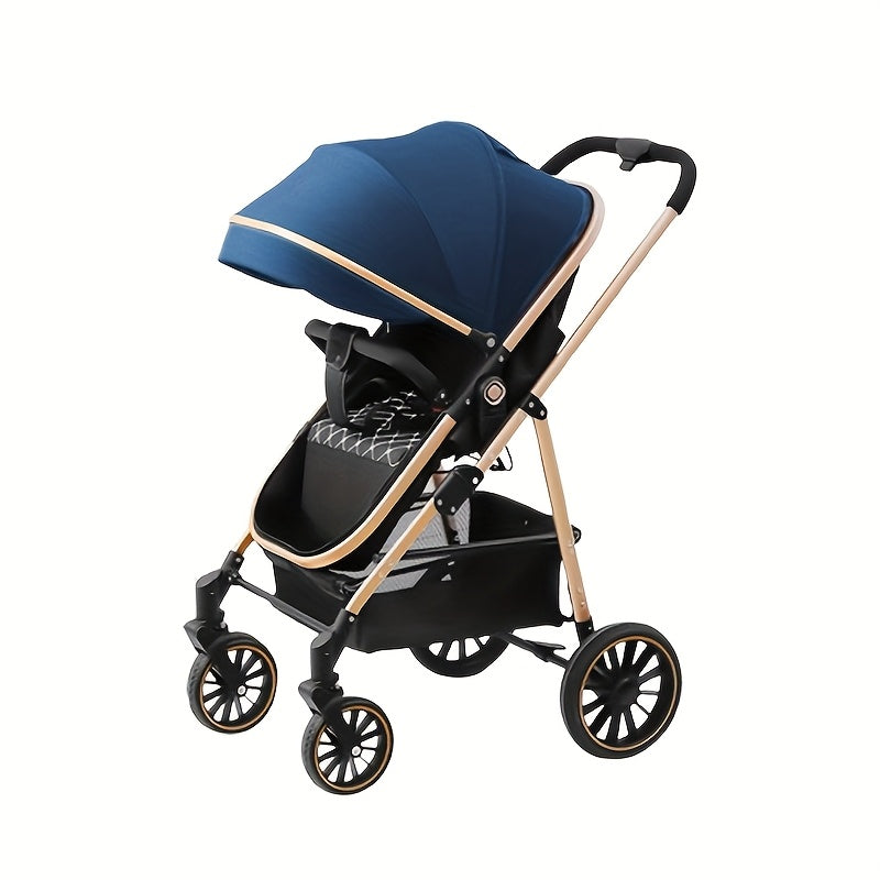 Lightweight Travel Baby Stroller - Quick Folding Design, Adjustable Backrest, Durable Fabric, Compact And Easy to Transport.